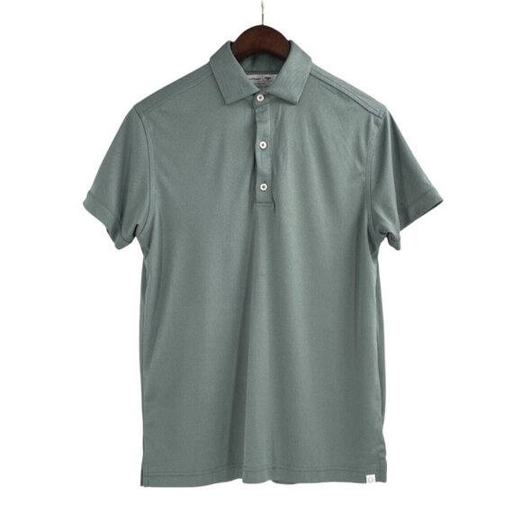 Ministry Of Supply Apollo Mens Polo Shirt Small Green Sustainable Breathable - Picture 1 of 8